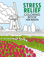 Book cover for Stress Relief Coloring Book for Adults