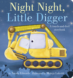 Book cover for Night Night, Little Digger: A Touch-And-Feel Storybook