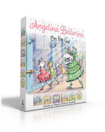 Book cover for Angelina Ballerina on the Go! (Boxed Set): Angelina Ballerina at Ballet School; Angelina Ballerina Dresses Up; Big Dreams!; Center Stage; Family Fun D