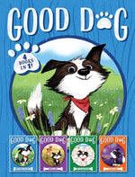 Book cover for Good Dog 4 Books in 1!: Home Is Where the Heart Is; Raised in a Barn; Herd You Loud and Clear; Fireworks Night (Bind-Up)