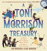 Book cover for A Toni Morrison Treasury: The Big Box; The Ant or the Grasshopper?; The Lion or the Mouse?; Poppy or the Snake?; Peeny Butter Fudge; The Tortois