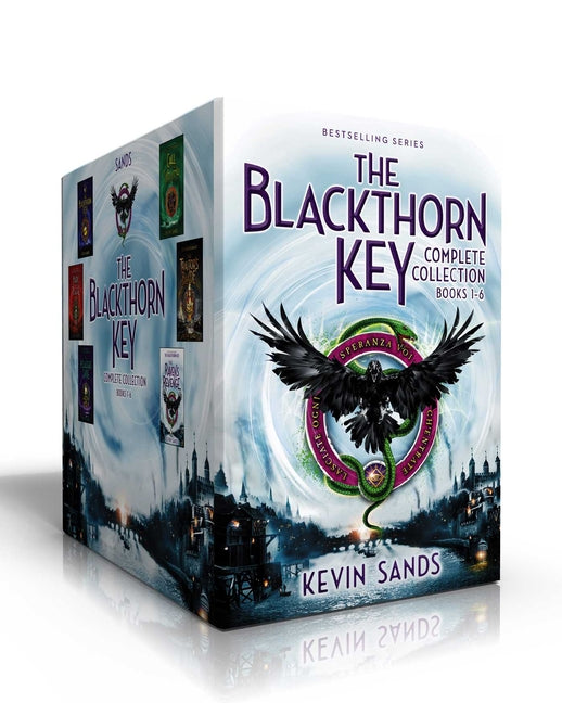 Book cover for Blackthorn Key Complete Collection (Boxed Set): The Blackthorn Key; Mark of the Plague; The Assassin's Curse; Call of the Wraith; The Traitor's Blade;