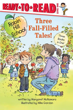 Book cover for Three Fall-Filled Tales!: The Pumpkin Patch; Fall Leaf Project; Picking Apples (Bind-Up)