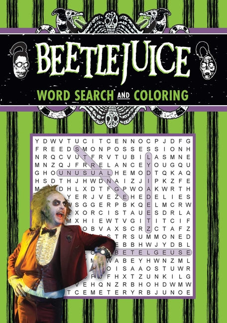 Book cover for Beetlejuice Word Search and Coloring