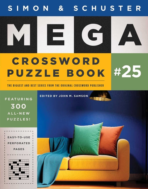 Book cover for Simon & Schuster Mega Crossword Puzzle Book #25