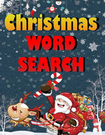 Book cover for Christmas word search.: Easy Large Print Puzzle Book for Adults, Kids & Everyone for the 25 Days of Christmas.