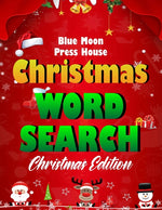 Book cover for Christmas word search.: Easy Large Print Puzzle Book for Adults, Kids & Everyone for the 25 Days of Christmas.