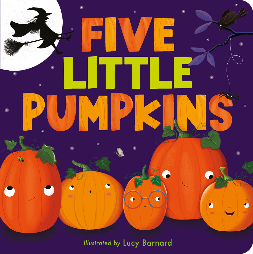 Book cover for Five Little Pumpkins: A Rhyming Pumpkin Book for Kids and Toddlers