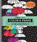 Book cover for Color & Frame - Seasons (Adult Coloring Book)