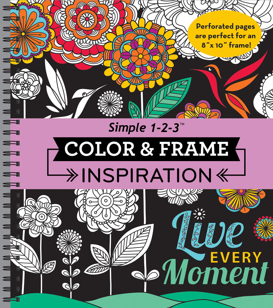 Book cover for Color & Frame - Inspiration (Adult Coloring Book)