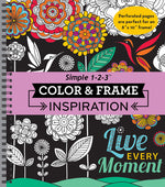 Book cover for Color & Frame - Inspiration (Adult Coloring Book)
