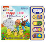 Book cover for Canticos ¡Feliz! / Happy! (Bilingual): 8 Bilingual Songs