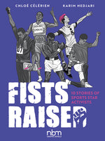 Book cover for Fists Raised: 10 Stories of Sports Star Activists