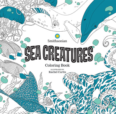 Book cover for Sea Creatures: A Smithsonian Coloring Book