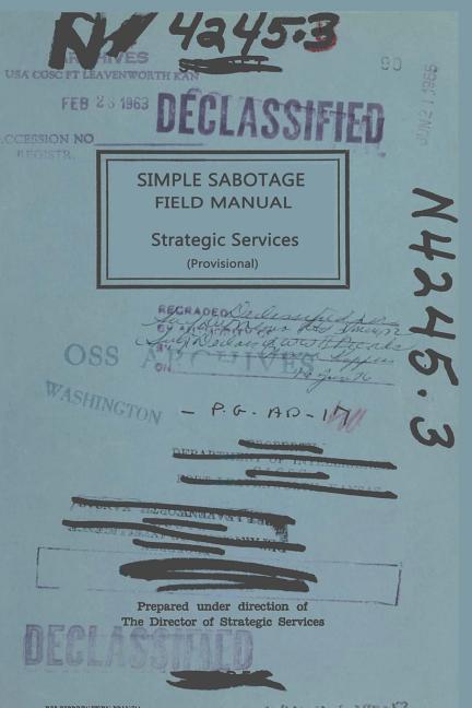Book cover for Simple Sabotage Field Manual