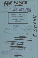 Book cover for Simple Sabotage Field Manual