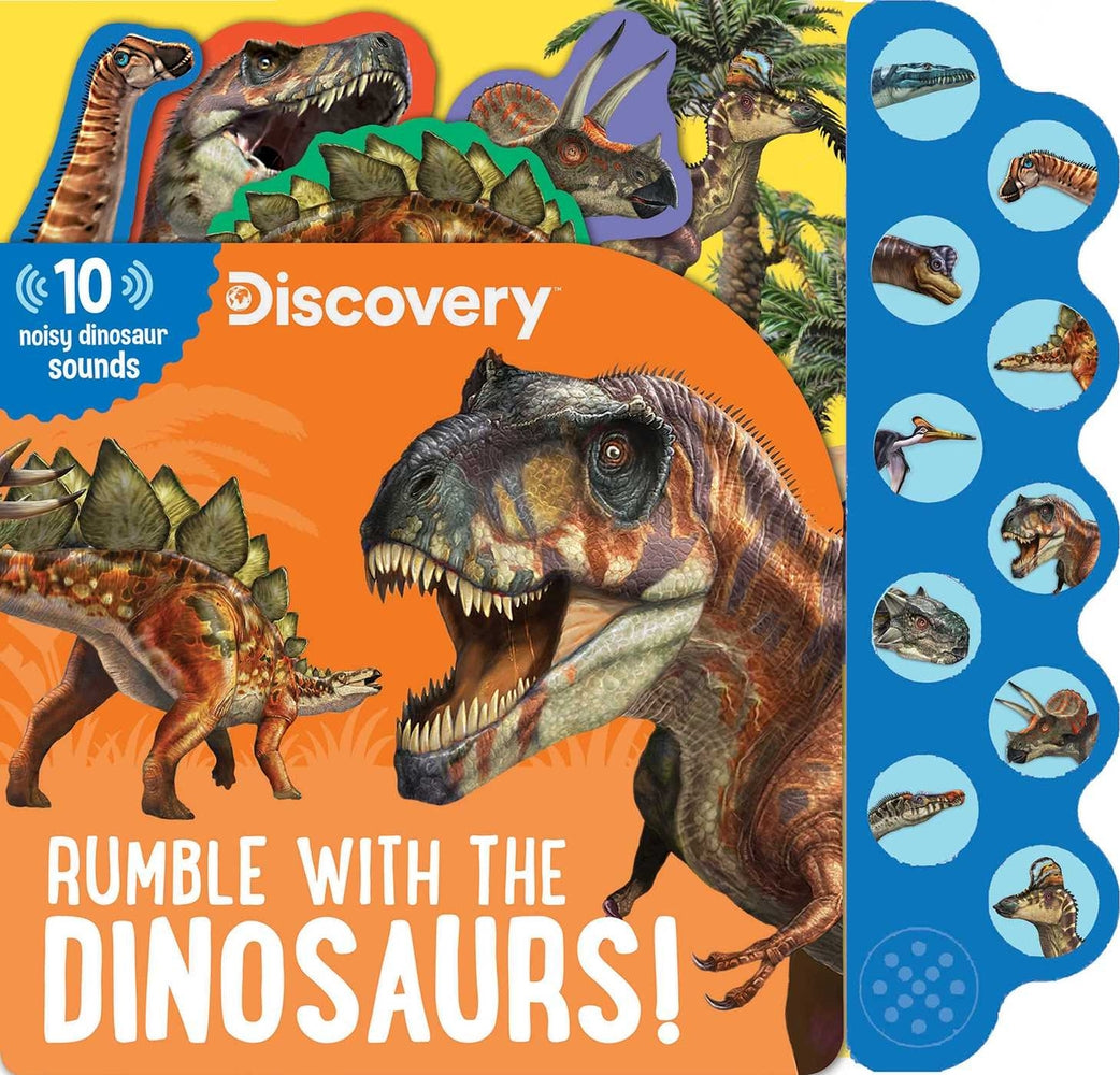 Book cover for Discovery: Rumble with the Dinosaurs!