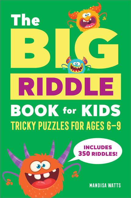 Book cover for Big Riddle Book for Kids: Tricky Puzzles for Ages 6-9