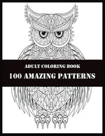 Book cover for Adult Coloring Book 100 Amazing Patterns: 100 Magical Mandalas - An Adult Coloring Book with Fun, Easy, and Relaxing Mandalas