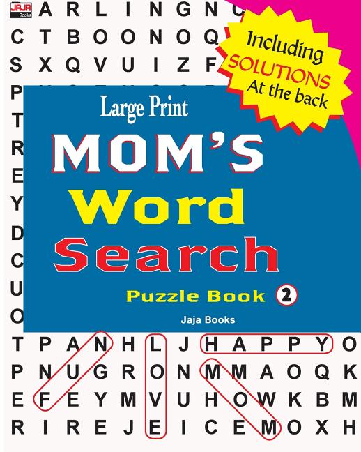 Book cover for Large Print MOM'S Word Search Puzzle Book, Vol. 2