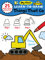 Book cover for My First Learn-To-Draw: Things That Go: (25 Wipe Clean Activities + Dry Erase Marker)