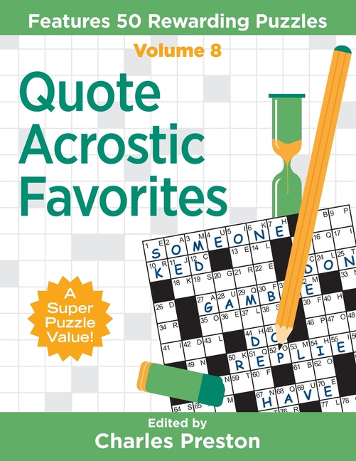 Book cover for Quote Acrostic Favorites: Features 50 Rewarding Puzzles