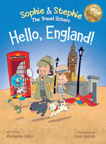 Book cover for Hello, England!: A Children's Book Travel Detective Adventure for Kids Ages 4-8