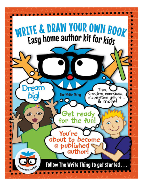 Book cover for Write & Draw Your Own Book: Easy Home Author Kit for Kids