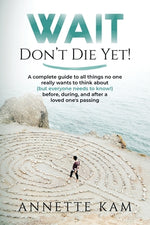 Book cover for Wait - Don't Die Yet!: A complete guide to all things no one really wants to think about (but everyone needs to know) before, during, and aft