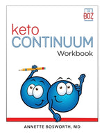 Book cover for ketoCONTINUUM Workbook The Steps to be Consistently Keto for Life