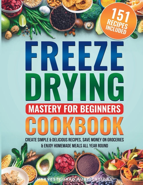 Book cover for Freeze Drying Mastery For Beginners Cookbook: Create Simple and Delicious Recipes, Save Money on Groceries and Enjoy Homemade Meals All Year Round: Cr
