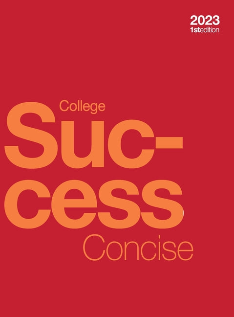 Book cover for College Success Concise (hardcover, full color)