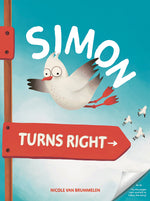 Book cover for Simon Turns Right