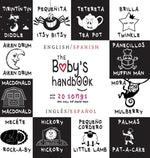 Book cover for The Baby's Handbook: Bilingual (English / Spanish) (Inglés / Español) 21 Black and White Nursery Rhyme Songs, Itsy Bitsy Spider, Old MacDon