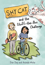 Book cover for Shy Cat and the Stuff-The-Bus Challenge