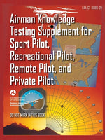 Book cover for Airman Knowledge Testing Supplement for Sport Pilot, Recreational Pilot, Remote (Drone) Pilot, and Private Pilot FAA-CT-8080-2H: Flight Training Study
