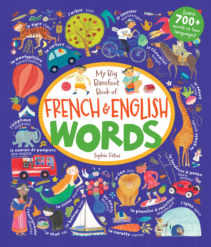 Book cover for My Big Barefoot Book of French & English Words