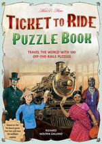Book cover for Ticket to Ride Puzzle Book: Travel the World with 100 Off-The-Rails Puzzles