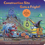 Book cover for Construction Site Gets a Fright!: A Halloween Lift-The-Flap Book