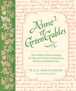 Book cover for Anne of Green Gables: The Complete Novel, Featuring the Characters' Letters and Mementos, Written and Folded by Hand