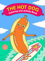 Book cover for Hot Dog Coloring and Activity Book