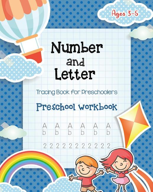 Book cover for Number & Letter Tracing Book for Preschoolers: Alphabet Learning Preschool Workbooks for Kids Ages 3-5 - Sight Words and Pre K Kindergarten Workbook -