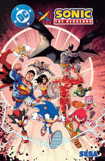 Book cover for DC X Sonic the Hedgehog