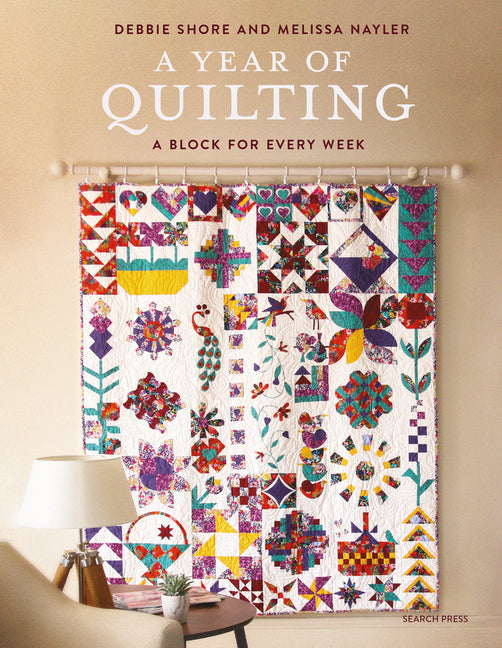 Book cover for Year of Quilting: A Block for Every Week