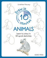 Book cover for Draw in 10 Minutes: Animals: Learn How to Draw in 50 Quick Sketches