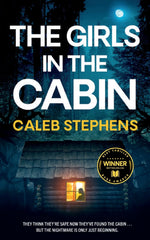 Book cover for THE GIRLS IN THE CABIN an absolutely unputdownable psychological thriller packed with heart-stopping twists