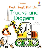 Book cover for First Magic Painting Trucks and Diggers