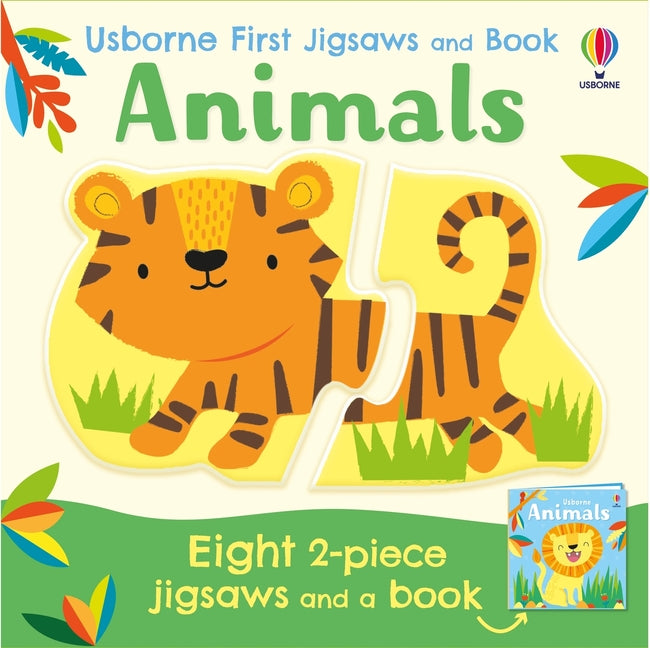 Book cover for Usborne First Jigsaws and Book: Animals