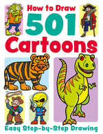 Book cover for How to Draw 501 Cartoons