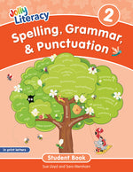Book cover for Spelling, Grammar, & Punctuation Student Book 2: In Print Letters (American English Edition)